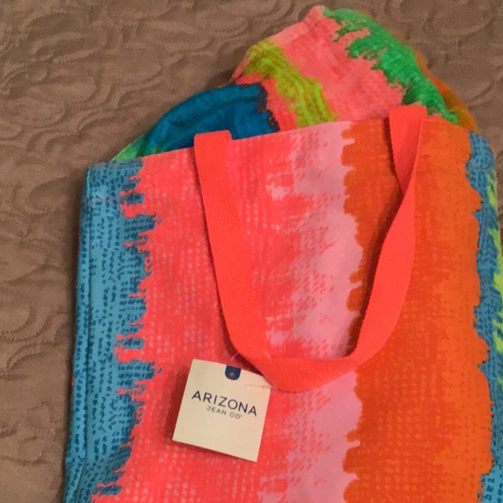 Towel and matching bag. NWT
